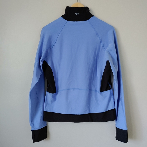 Adidas Reversible Jacket Climalite Size Large Cornflower Blue Black - Picture 5 of 16